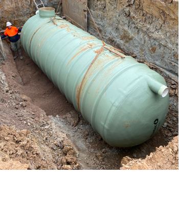 Underground tank installation